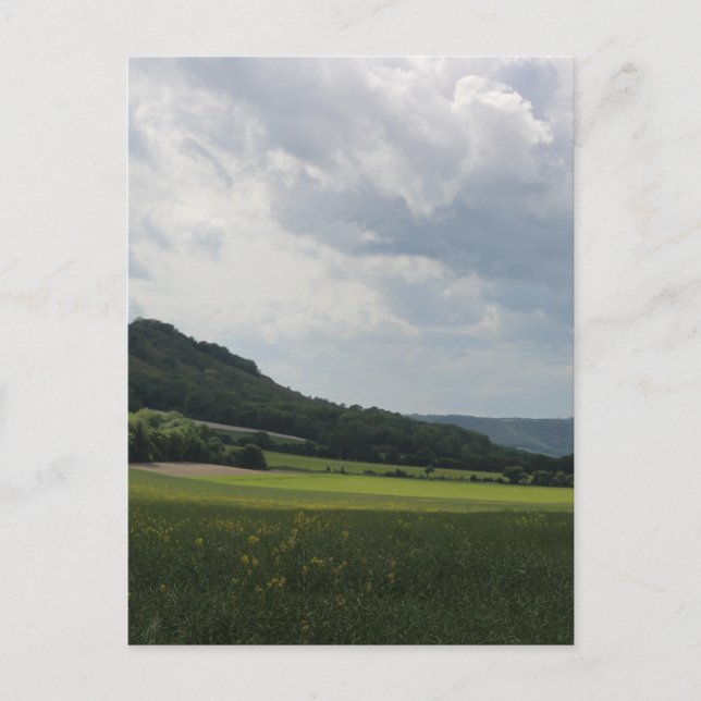 Carte Postale Pied de la crête de South Downs (Devant)