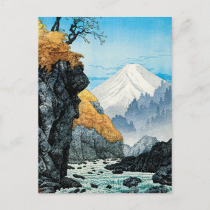Carte Postale Pied du mont Ashitaka (1932) par Hiroaki Takahashi