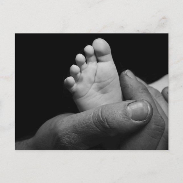 Carte Postale pieds bébé (Devant)