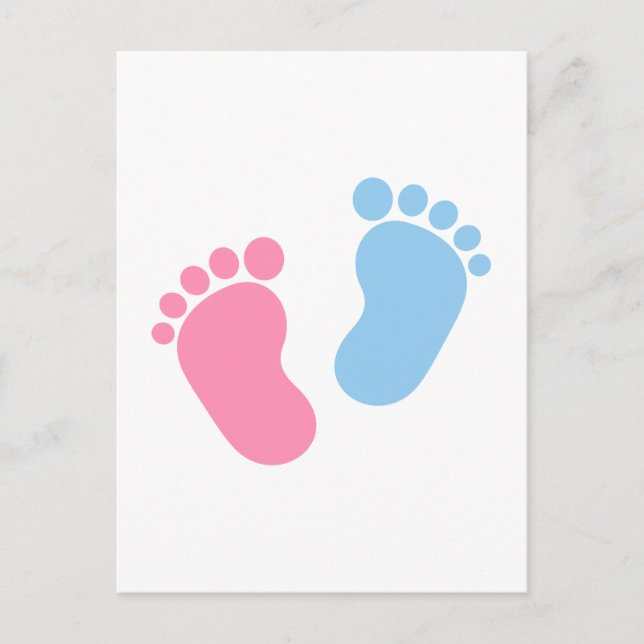Carte Postale Pieds bébé (Devant)