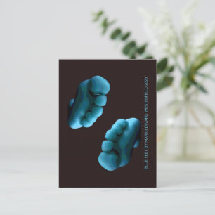 CARTE POSTALE PIEDS BLEUS PAR MARK EDWARD WESTERFIELD 2020