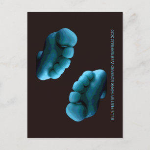 CARTE POSTALE PIEDS BLEUS PAR MARK EDWARD WESTERFIELD 2020