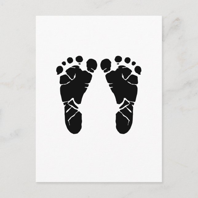 Carte Postale Pieds de bébé (Devant)