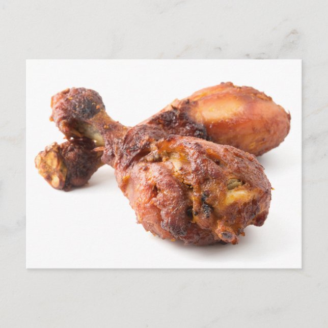 Carte Postale Pieds de poulet rôtis (Devant)