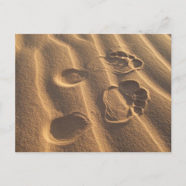 CARTE POSTALE PIEDS DE SABLE (Devant)