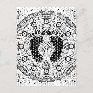 Carte Postale Pieds Mandala