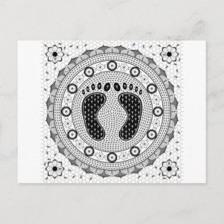 Carte Postale Pieds Mandala