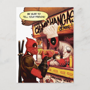 Carte Postale Piège Deadpool Chimichanga