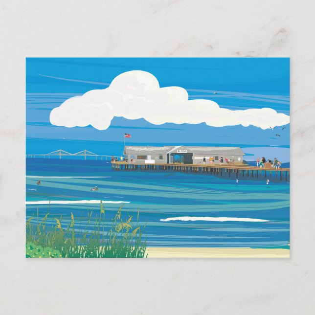 Carte Postale Pier de ville de l'île Anna Maria (Devant)