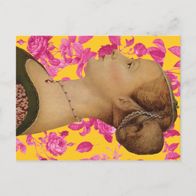 Carte Postale Piero del Pollaiuolo, Portrait d'une jeune femme (Devant)