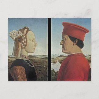 Carte Postale Piero Francesca - Portraits Federico da Montefeltr