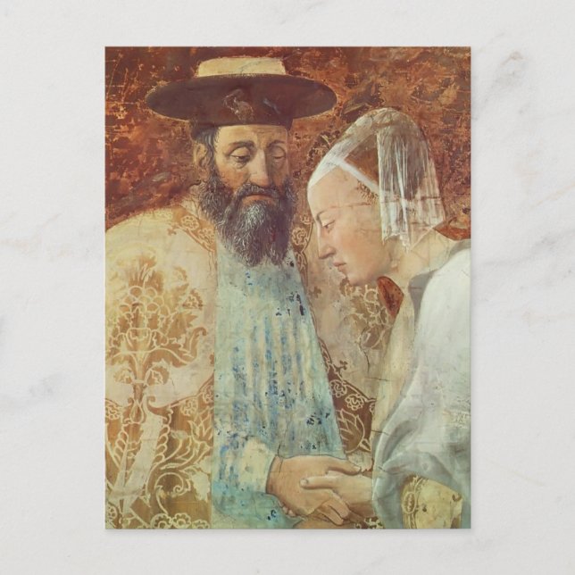 Carte Postale Piero Francesca : Rencontre de la reine Sheba King (Devant)