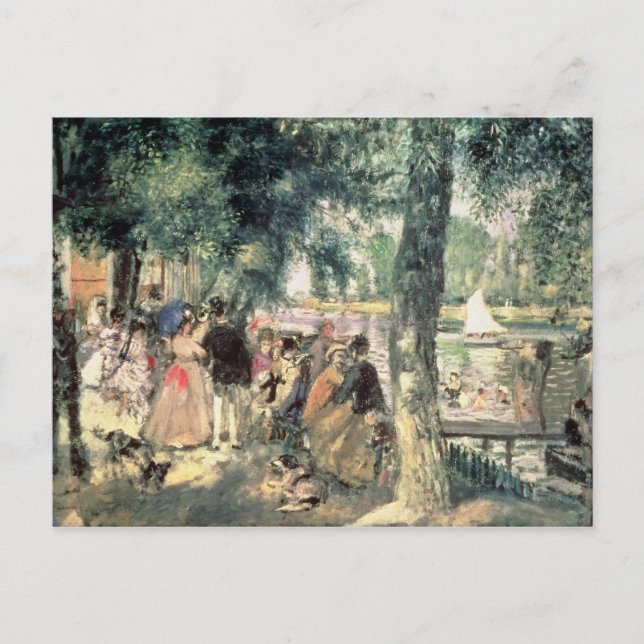 Carte Postale Pierre A Renoir | Baignade sur la Seine (Devant)
