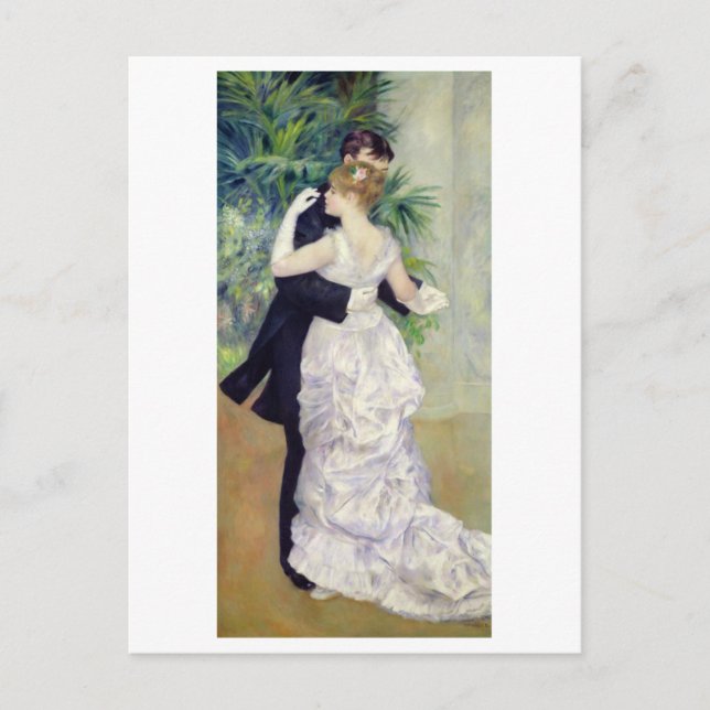 Carte Postale Pierre A Renoir | Danse dans la ville (Devant)