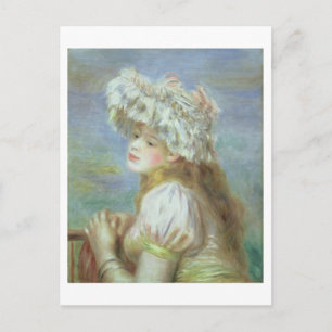 Carte Postale Pierre A Renoir   Jeune femme dans un casquette de