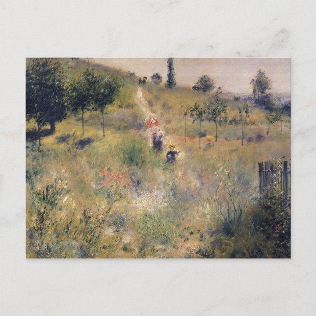 Carte Postale Pierre A Renoir | Le chemin à travers l'herbe long (Devant)