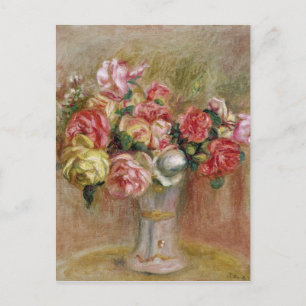 Carte Postale Pierre A Renoir   Roses dans un vase Sevres