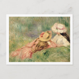 Carte Postale Pierre A Renoir   Young Girls on the River Bank