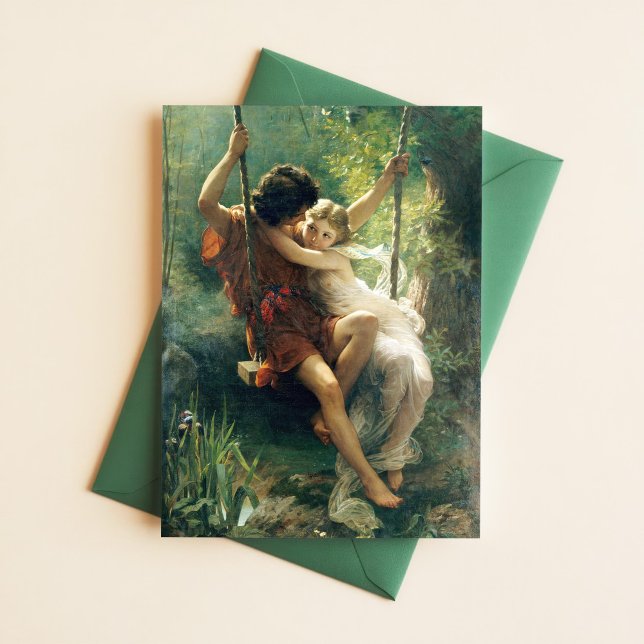 Carte Postale Pierre Auguste Cot Springtime Primavera Romantique (Créateur téléchargé)