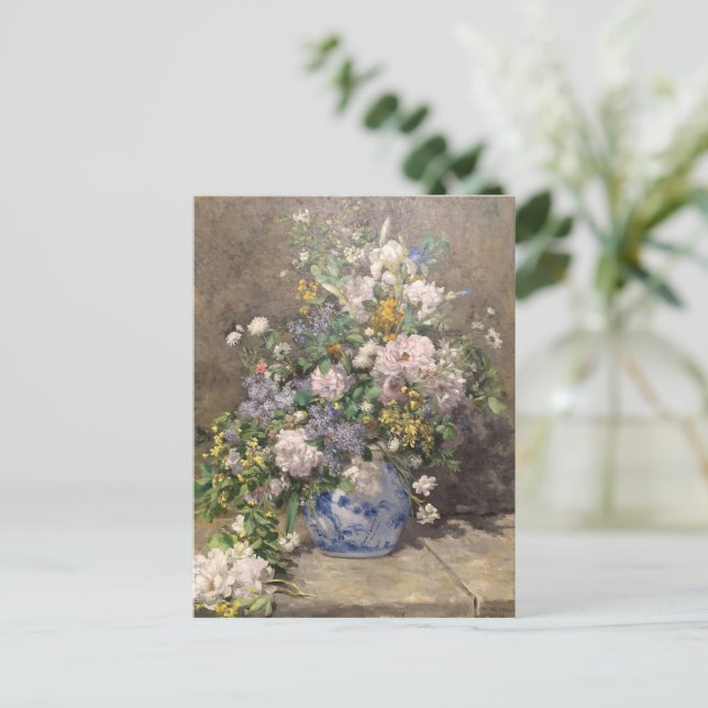 Carte Postale Pierre-Auguste Renoir Bouquet de printemps (Debout devant)