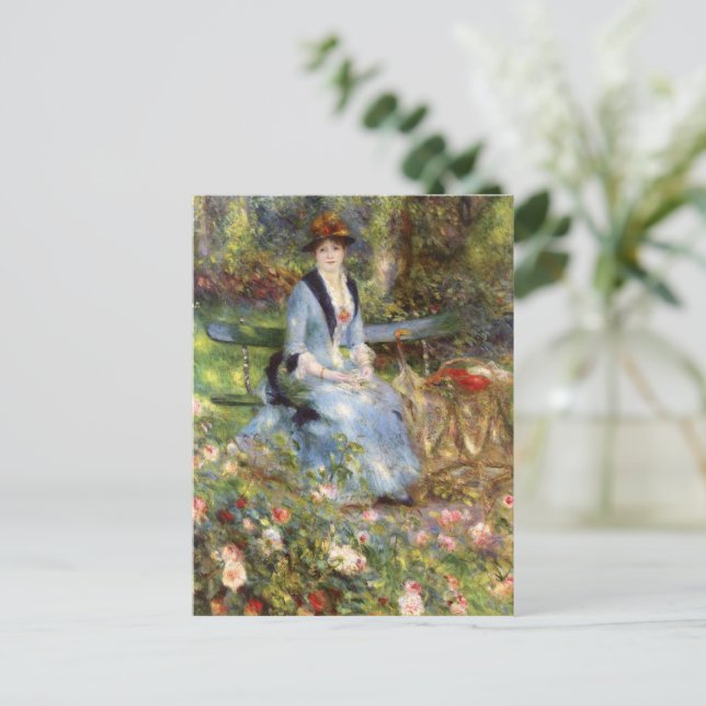 Carte Postale Pierre-Auguste Renoir - Dans les Roses (Debout devant)