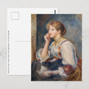 Carte Postale Pierre-Auguste Renoir - Femme à la lettre