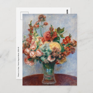 Carte Postale Pierre-Auguste Renoir - Fleurs dans un Vase