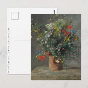 Carte Postale Pierre-Auguste Renoir - Fleurs dans un Vase 1866