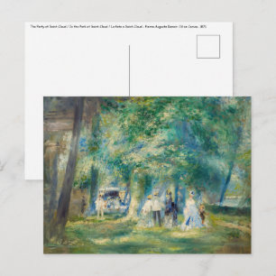 Carte Postale Pierre-Auguste Renoir - La fête à Saint-Cloud