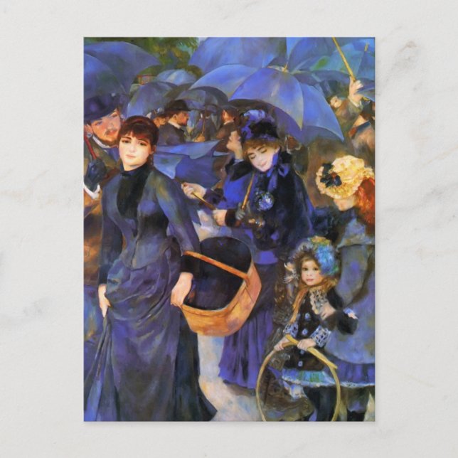Carte Postale Pierre-Auguste Renoir - Parapluies (Devant)