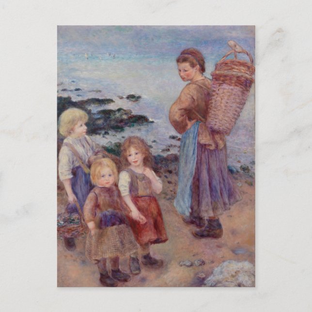 Carte Postale Pierre Auguste Renoir Pêcheurs de moules à Berneva (Devant)