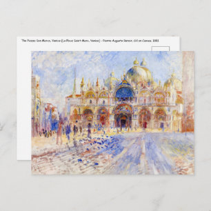 Carte Postale Pierre-Auguste Renoir - Venise, Piazza San Marco