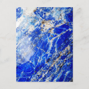 Carte Postale Pierre de marbre bleu moderne et chic