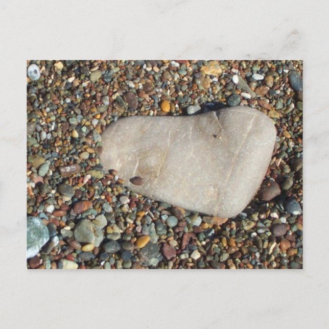 Carte Postale Pierres de lune à la plage (Devant)