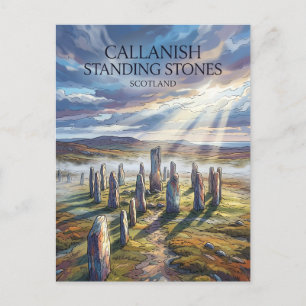 Carte Postale Pierres levées de Callanish Royaume-Uni