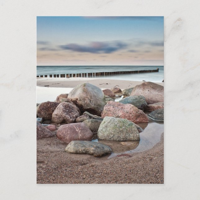 Carte Postale Pierres sur la côte de la mer Baltique (Devant)