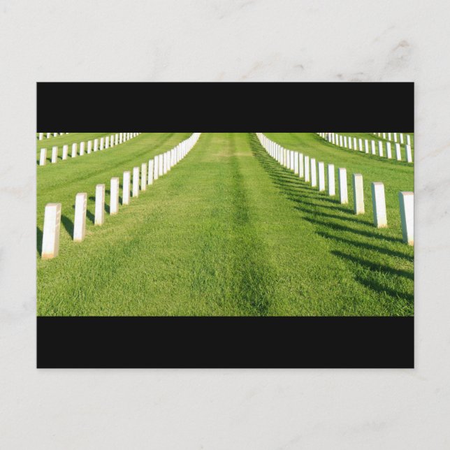Carte Postale Pierres tombales de cimetière (Devant)