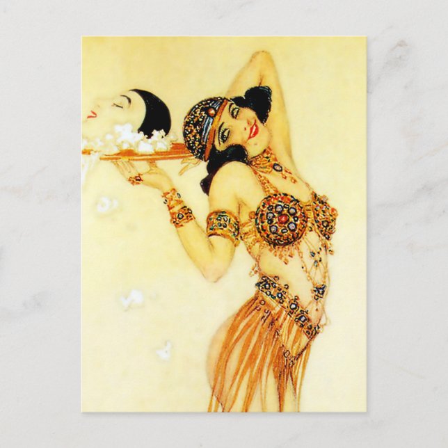 Carte Postale « Pierrot et Salomé » de Raphael Kirchner (Devant)