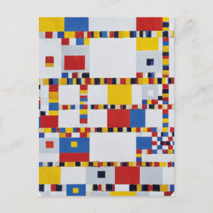 Carte Postale piet mondrian, victoire.boogie-woogie