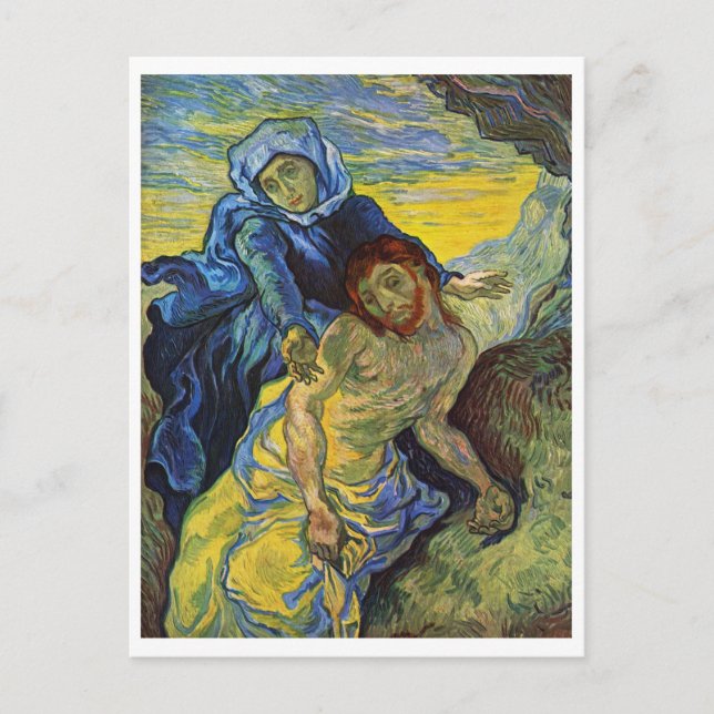 Carte Postale Pieta, Vincent van Gogh (Devant)