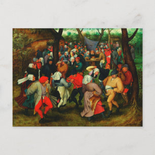Carte Postale Pieter Bruegel L'Ancien - La Danse Mariage
