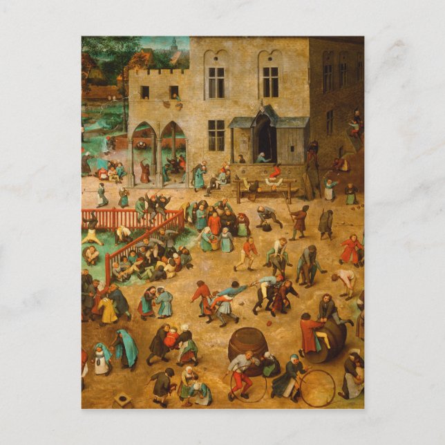 Carte Postale Pieter Bruegel The Elder - Jeux pour enfants (1560 (Devant)