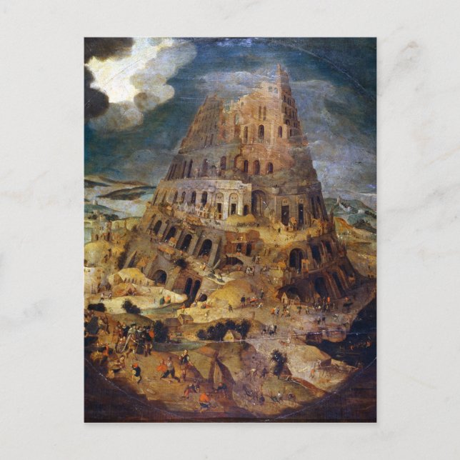 Carte Postale Pieter Brueghel le plus jeune La tour de Babel (Devant)