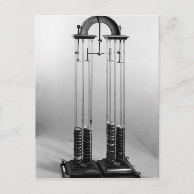 Carte Postale Pieu voltaïque fait pour Jacques Alexandre Charles (Devant)