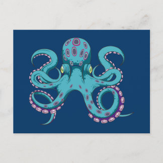 Carte Postale Pieuvre octopus