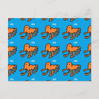 Carte Postale Pieuvres peu oranges par Master C..M.F.B 