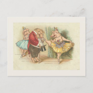 Carte Postale Pig de ballet