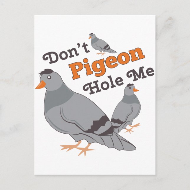 Carte Postale Pigeon Hole Me (Devant)
