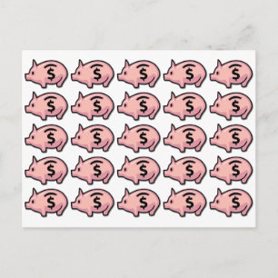 Carte Postale Piggy Banks