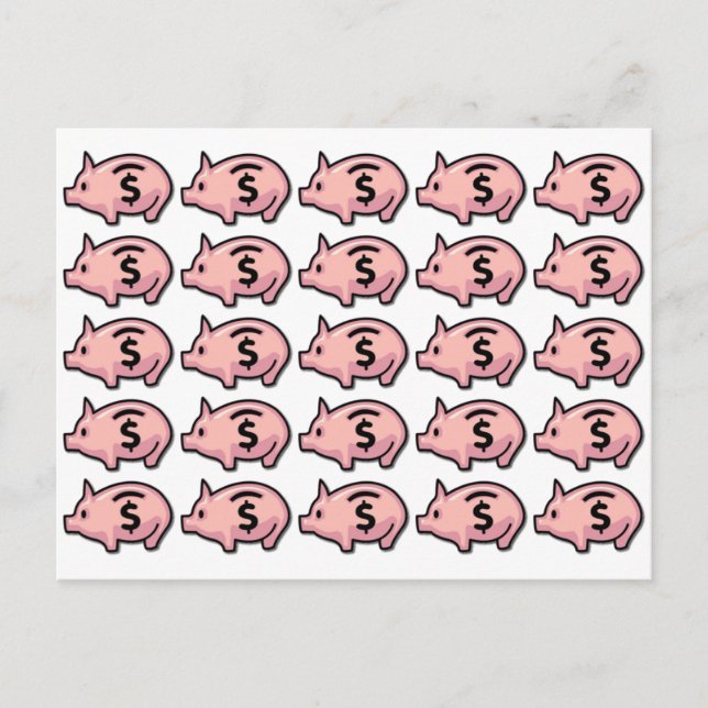 Carte Postale Piggy Banks (Devant)